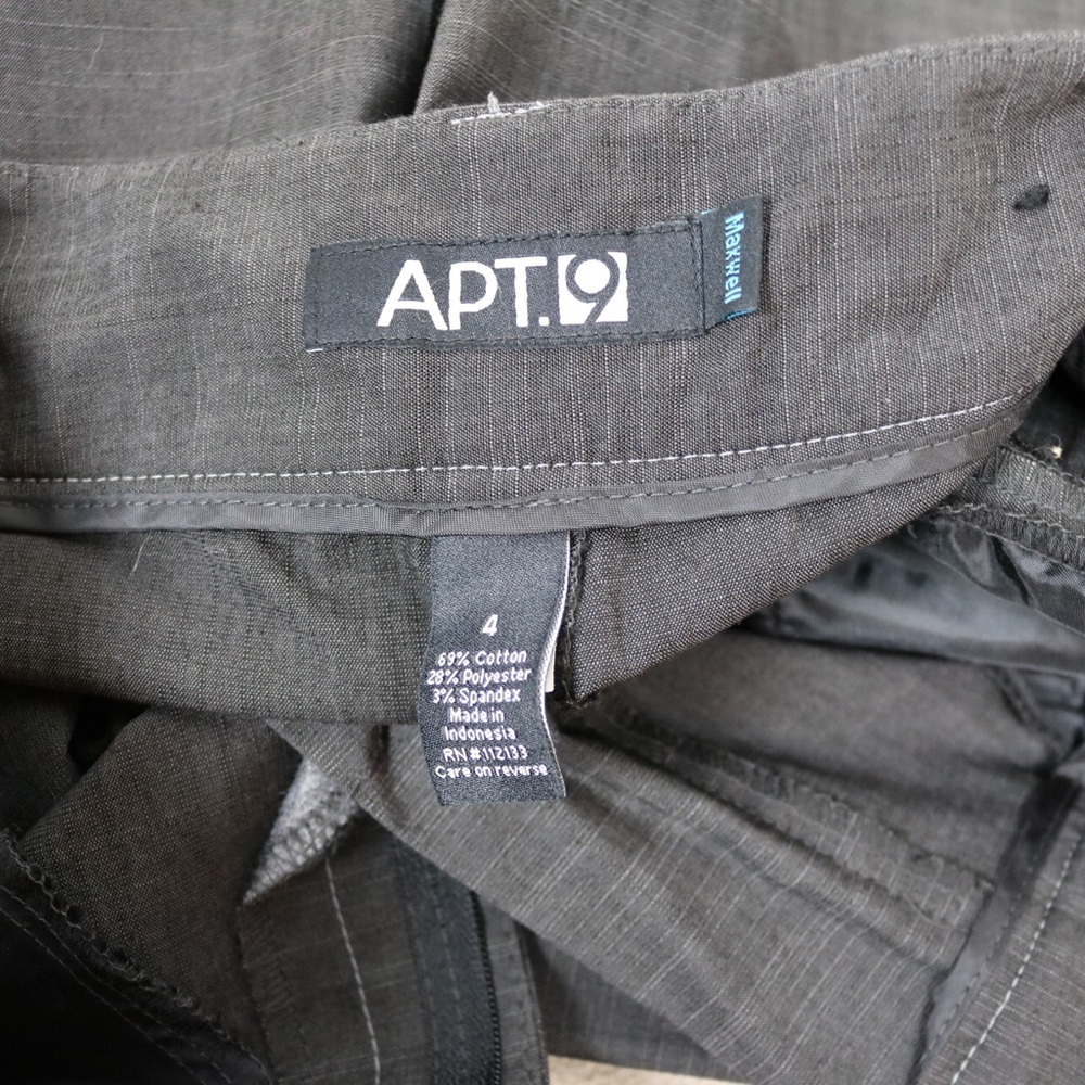 Apt 9 Maxwell Slacks Gray Sz 4